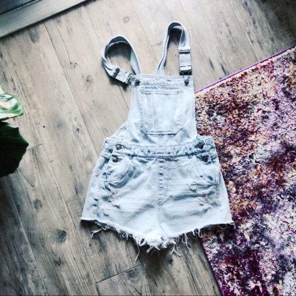 h and m denim overalls